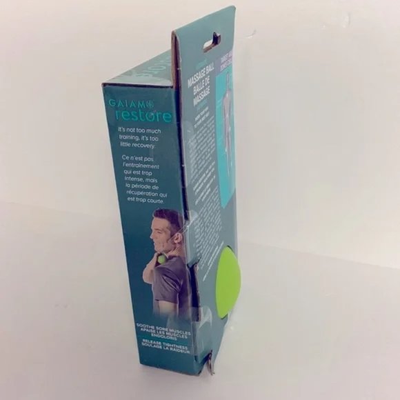 GAIAM Restore Ultimate Massage Ball Men Woman Workout Health Soothe Sore Muscles - Picture 5 of 5